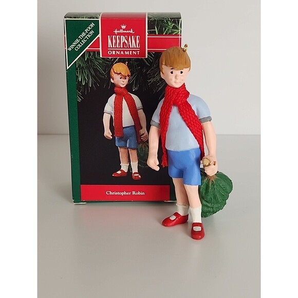 Christopher Robin Hallmark Keepsake Ornament Winnie -The-Pooh Collection w/ Box - Picture 1 of 12